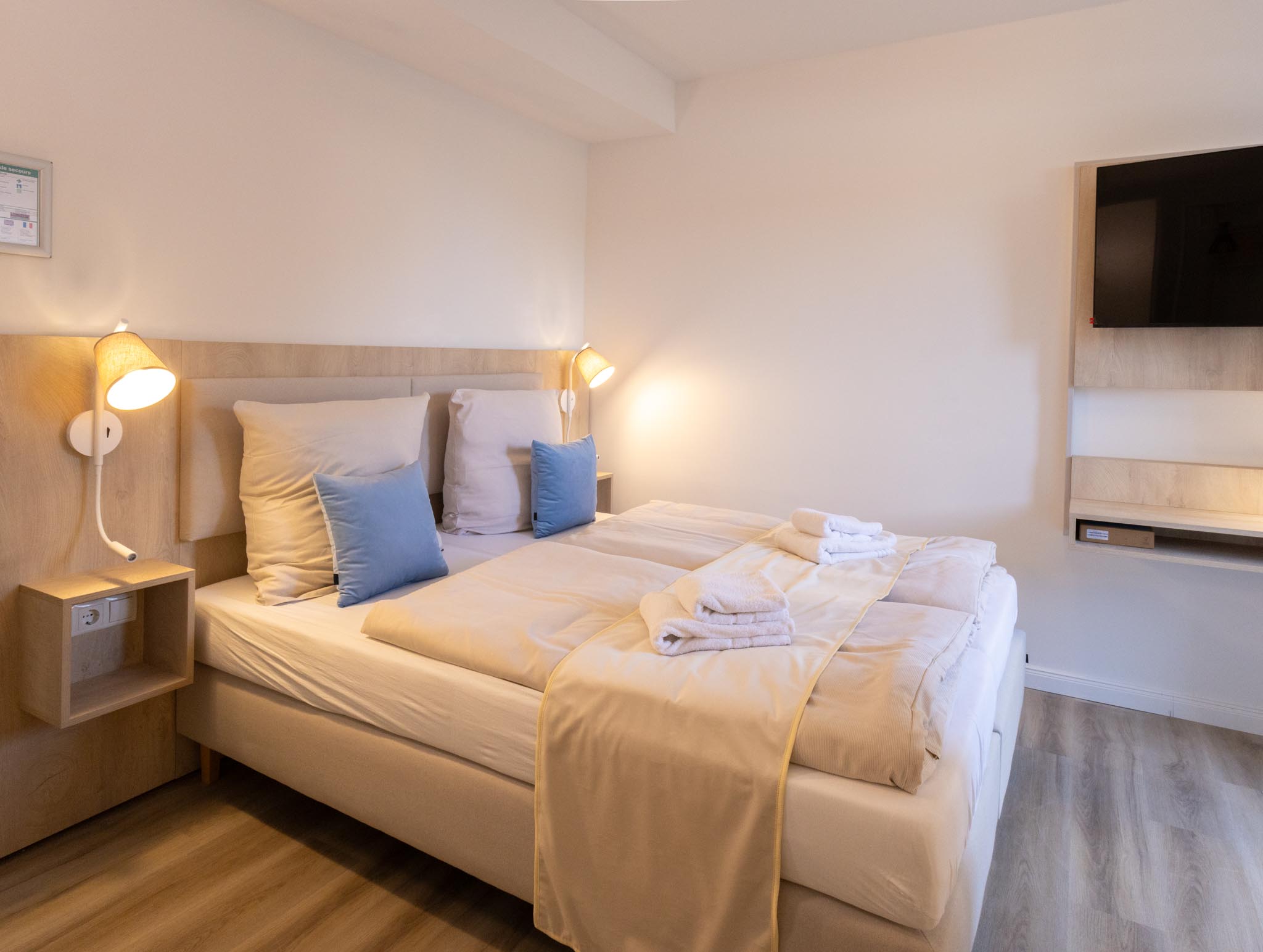 Doppelzimmer Kajüte im FairSchlafen Boutique Hotel Neustadt in Holstein